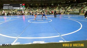 130 lbs 3rd Place - Levi Stott, Hononegah vs Karter Locust, Cowboy Wrestling Club