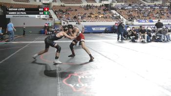 134-D3 Quarterfinal - James (JJ) Pahl, American Leadership Academy - Gilbert North vs Giovan Lopez, Walden Grove High School