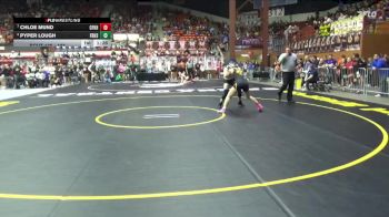 125 lbs Quarterfinal - Chloe Mund, Coffeyville-Field Kindley Hs vs Pyper Lough, Frontenac Hs