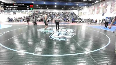 165 Boys Champ. Round 2 - Mario Carini, Poway vs Kaleb Aldrete, Mountain Empire