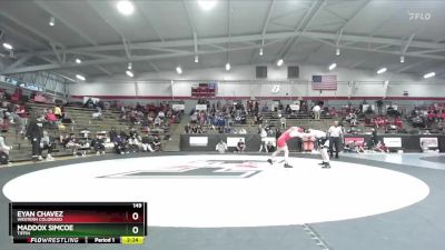 149 lbs Champ. Round 1 - Maddox Simcoe, Tiffin vs Eyan Chavez, Western Colorado