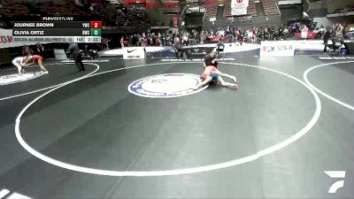 Cons. Round 3 - Journee Brown, Youngblood Wrestling Club vs Olivia Ortiz, Blazers Wrestling Club