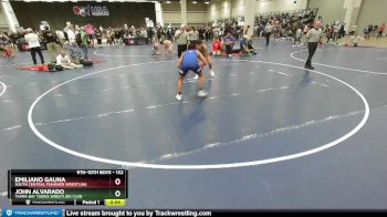 132 lbs Cons. Round 3 - John Alvarado, Tampa Bay Tigers Wrestling Club vs Emiliano Gauna, South Central Punisher Wrestling