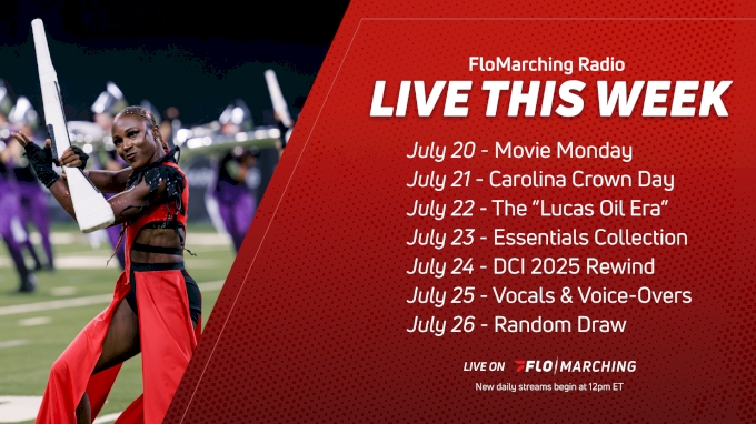 What's Playing on FloMarching Radio This Week, July 20 - 26 - FloMarching