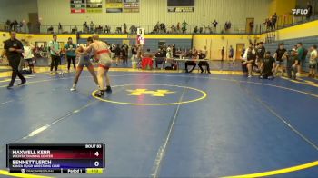 144 lbs Quarterfinal - Maxwell Kerr, Wichita Training Center vs Bennett Lerch, Kanza FS/GR Wrestling Club