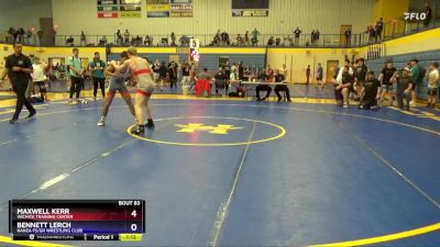 144 lbs Quarterfinal - Maxwell Kerr, Wichita Training Center vs Bennett Lerch, Kanza FS/GR Wrestling Club