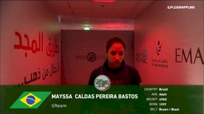 Mayssa Caldas Pereira Bastos vs Thamires Aquino Abu Dhabi World Professional Jiu-Jitsu Championship