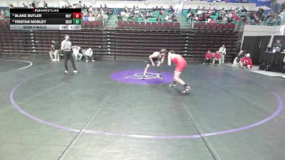 150 lbs Semifinal - Tristan Mobley, South Pointe vs Blake Butler, May River