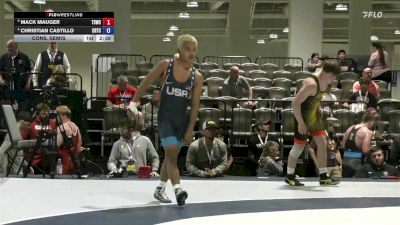 57 lbs Cons. Semis - Mack Mauger, Tiger Style Wrestling Club vs Christian Castillo, Cyclone Regional Training Center C-RTC