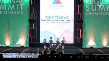 Supreme Cheer and Tumble - Tiny Tiaras [2026 L1 Tiny - Novice - Restrictions Day 1] 2026 The West Regional Summit