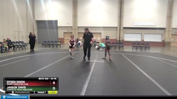 72-76 lbs Round 5 - Jaxson Davis, LaFayette Youth Wrestling vs Dysen Dixon, Rabbit Wrestling Club