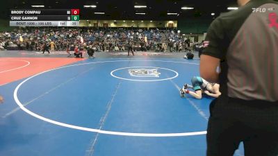 106 lbs Consi Of 8 #1 - Brody Compau, MI vs Cruz Gannon, IA