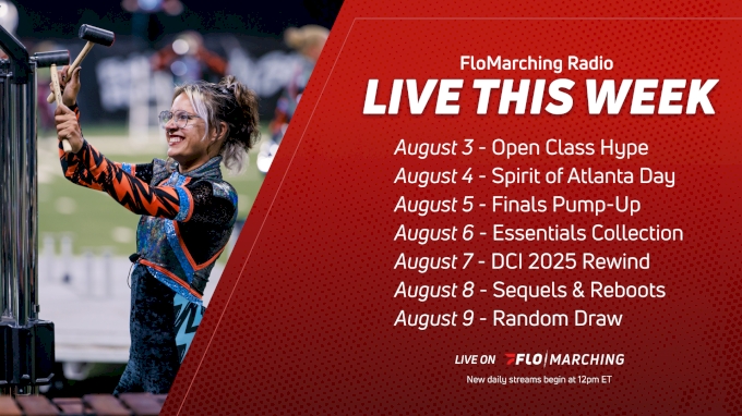 What's Playing on FloMarching Radio This Week, August 3 - 9 - FloMarching