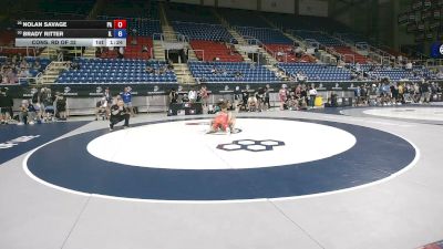 132 lbs Cons. Sub-rd Of 16 - Mason Katschor, Michigan vs Aidan McClure, Illinois