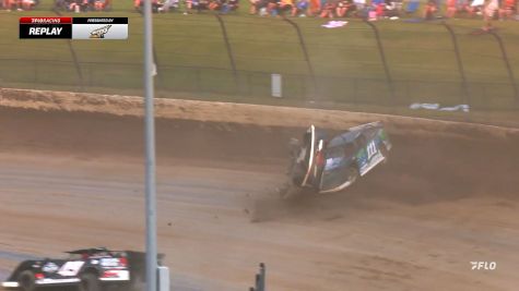 Tyler Thomason Goes Over In Dirt Late Model Dream B-Main