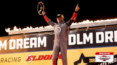 Jonathan Davenport Reacts After Stealing Friday Prelim At The Dirt Late Model Dream