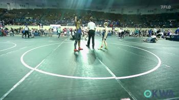 120 lbs Consi Of 8 #2 - Kyler Moore, Kingfisher vs David Jones, Choctaw Ironman Youth Wrestling