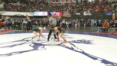 G - 100 lbs Champ. Round 1 - Prespehone Cox, Frenchtown (Girls) vs Harlee Lefever, Great Falls Cmr (Girls)