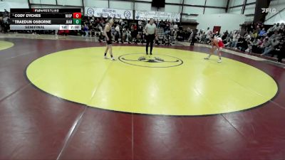 126 lbs Semifinal - Cody Dyches, North Sanpete vs Traedun Osborne, Juab