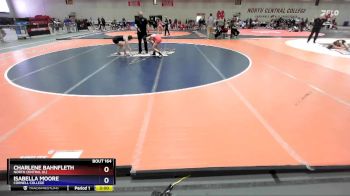 123 lbs Cons. Round 1 - Charlene Bahnfleth, North Central (IL) vs Isabella Moore, Cornell College