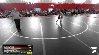 86 lbs Cons. Round 2 - Jameson Steffes, Sarbacker Wrestling Academy vs Jacob Welch, Middleton Area Wrestling Club