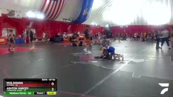 87-92 lbs Round 3 - Mya Downs, Olympia vs Ashton Harcey, Cambridge-Isanti