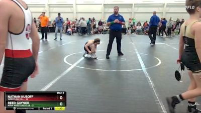 92 lbs Quarterfinals (8 Team) - Reed Gaynor, NOVA Wrestling Club vs Nathan Kuboff, Wrestling Mill