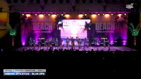Inspire Athletics - Blue Ops [2026 L1 Youth - Medium Day 1] 2026 ACDA Reach the Beach Grand Nationals DI/Worlds