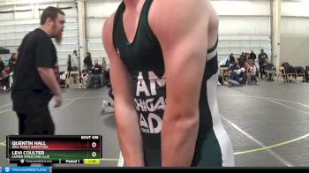 107/112 Round 3 - Quentin Hall, Hall Family Wrestling vs Levi Coulter, Lapeer Wrestling Club
