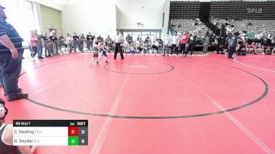 50 lbs Rr Rnd 7 - Carlin Keating, Centurion Wrestling vs Gideon Snyder, Buena/Legal Pain