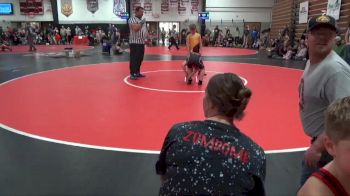Bracket 20 lbs Round 3 - Lliam Grandinetti, Mount Pleasant Wrestling Club vs Winston Zumdome, Fort Madison Wrestling Club