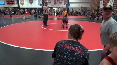 Bracket 20 lbs Round 3 - Lliam Grandinetti, Mount Pleasant Wrestling Club vs Winston Zumdome, Fort Madison Wrestling Club