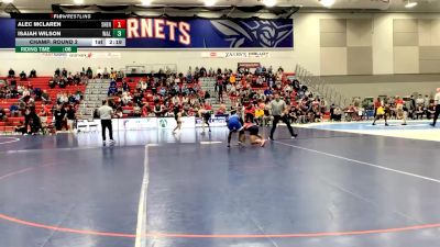 141 lbs Champ. Round 2 - Isaiah Wilson, Washington & Lee vs Alec McLaren, Shenandoah University