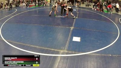 48 lbs Cons. Round 3 - Nixon Shutt, Gold Rush vs Easton Kielkowski, Cougars Wrestling