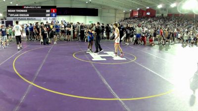 100 lbs 1st Place Match - Noah Thomas, Southern Illinois Regional Training Center vs Dylan Osolin, Lake Erie Regional Training Center