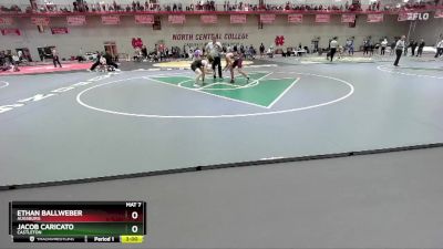 157 lbs Cons. Round 3 - Jacob Caricato, Castleton vs Ethan Ballweber, Augsburg