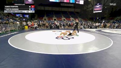 175 lbs Cons. Rd Of 64 - James Porpora, NE vs Espyn Sweers, WI