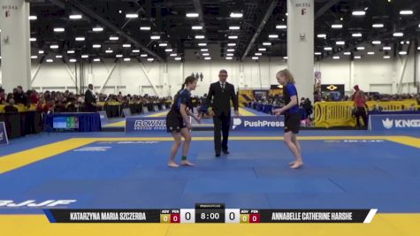 ANNABELLE CATHERINE HARSHE vs KATARZYNA MARIA SZCZERBA 2025 World IBJJF Jiu-Jitsu No-Gi Championship