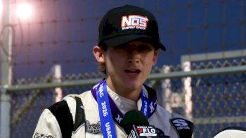 Hayden Reinbold Reacts After Winning USAC Indiana Midget Week Opener At Circle City