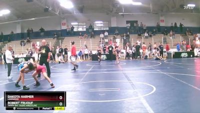 98 lbs Cons. Round 3 - Robert Frijouf, Tampa Bay Tigers Wrestling vs Dakota Harmer, Lakewood