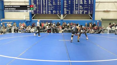 141 lbs Cons. Round 2 - Malcolm Chrispin, Bridgewater State vs Jake Eckerle, Johnson & Wales (ri)