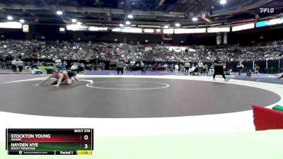 157 lbs Champ. Round 2 - Stockton Young, Weiser vs Hayden Nye, Rocky Mountain