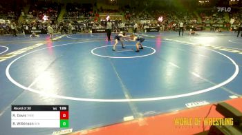 73 lbs Round Of 32 - Rye Davis, Threestyle Of Oklahoma vs Bryson Wilkinson, SCN Youth Wrestling