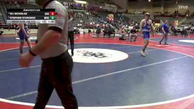 5A 215 lbs Cons. Semi - Eli Nicholas, Lakeside vs Stephen Sturgess, Mountain Home