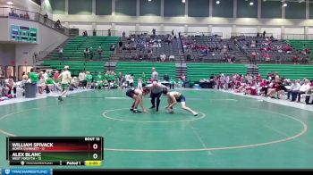 106 lbs Quarters & 1st Wb (16 Team) - Alex Blanc, West Forsyth vs William Spivack, North Gwinnett