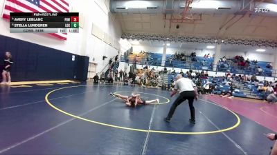 105 lbs Cons. Semi - Avery Leblanc, Powell vs Stella Lundgren, Lockwood