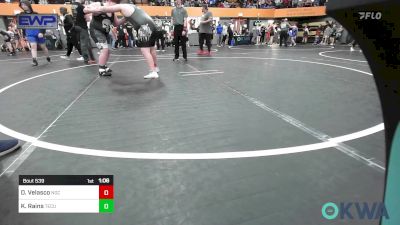 Rr Rnd 3 - Daniel Velasco, Norman Grappling Club vs Kaleb Rains, Tecumseh Youth Wrestling