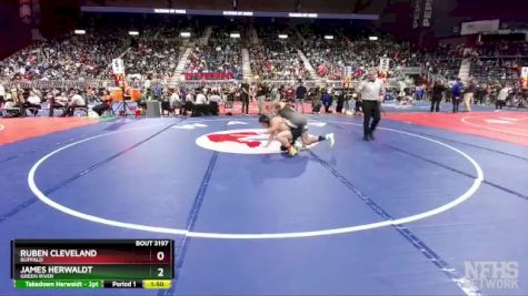 3A-165 lbs Quarterfinal - James Herwaldt, Green River vs Ruben Cleveland, Buffalo