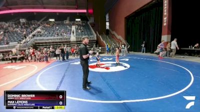 63 lbs Cons. Round 1 - Dominic Brower, Windy City Wrestlers vs Max Lemons, Natrona Colts Wrestling