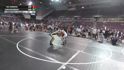 132 lbs Cons. Semis - Liam Patterson, Bear Cave Wrestling Club vs Jax Cordova, Steel City Reloaded Wrestling Club